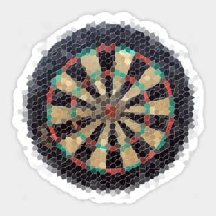 Mosaic Dartboard Sticker